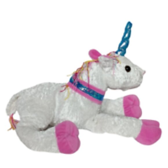 Allentown Toy White Unicorn Plush Stuffed Animal 17 Inch - Picture 3 of 7